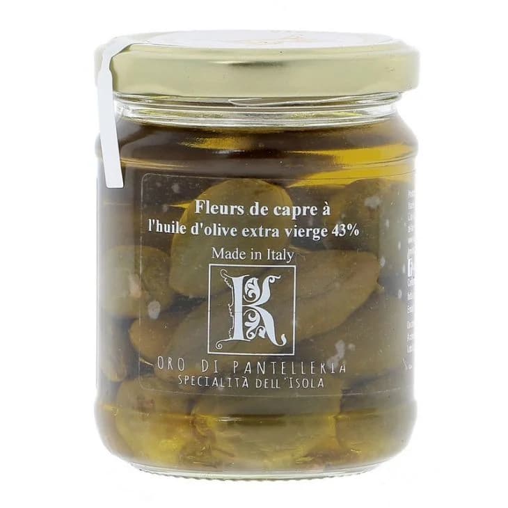 Fleurs de câpres à l'huile d'olive