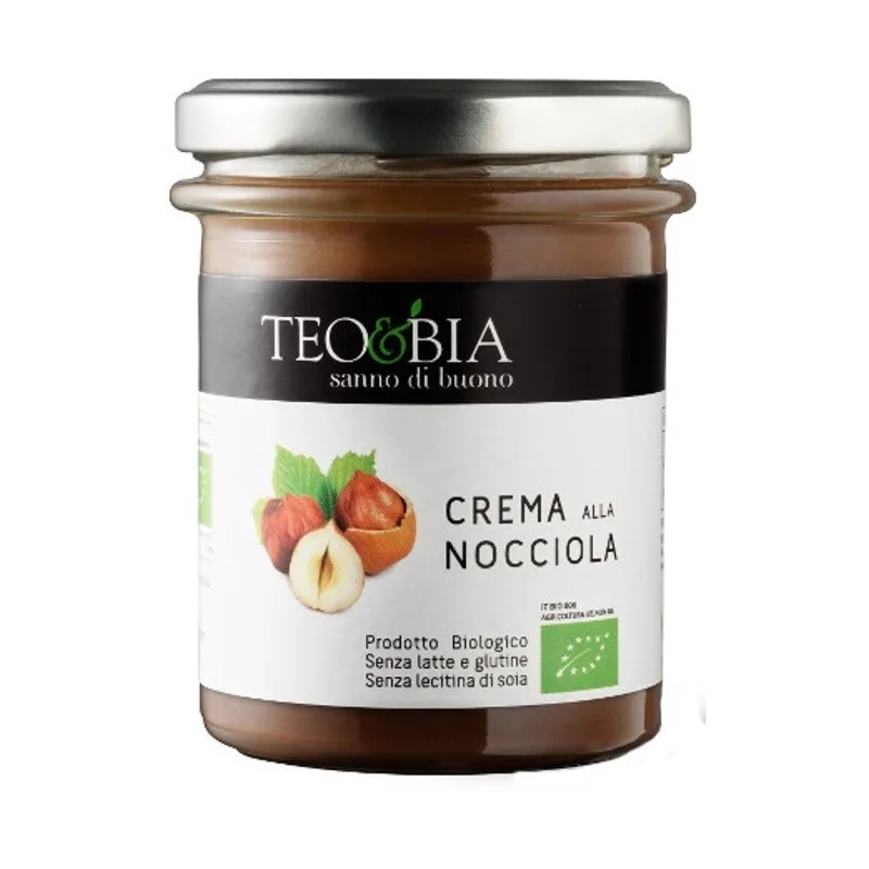Pâte à tartiner bio à la noisette Teo & Bia