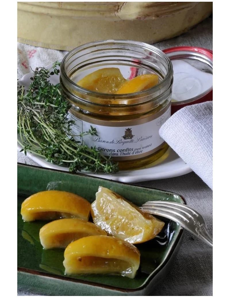 Citrons confits à l'huile d'olive