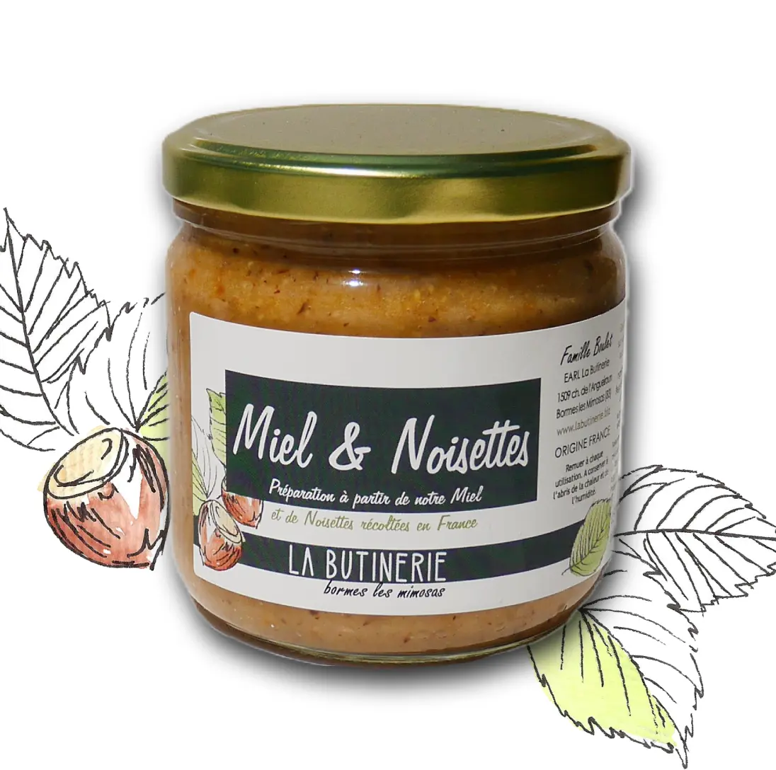 Miel & Noisettes — La Butinerie (250g ou 450g)