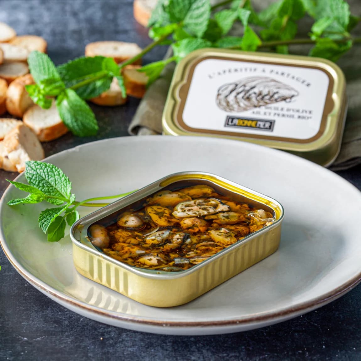 Moules à l'huile d'olive, ail et persil Bio — 100 g — La Bonne Mer