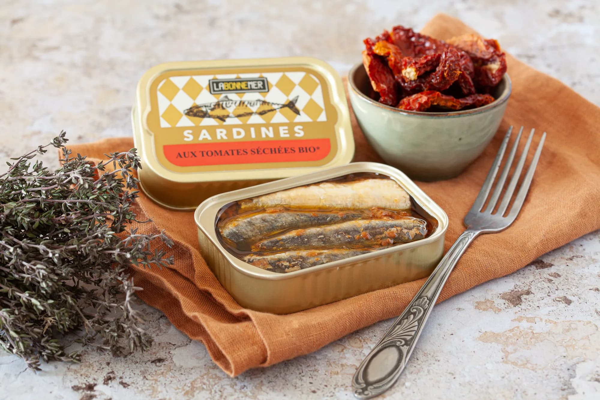 Sardines aux tomates séchées Bio — 115 g — La Bonne Mer