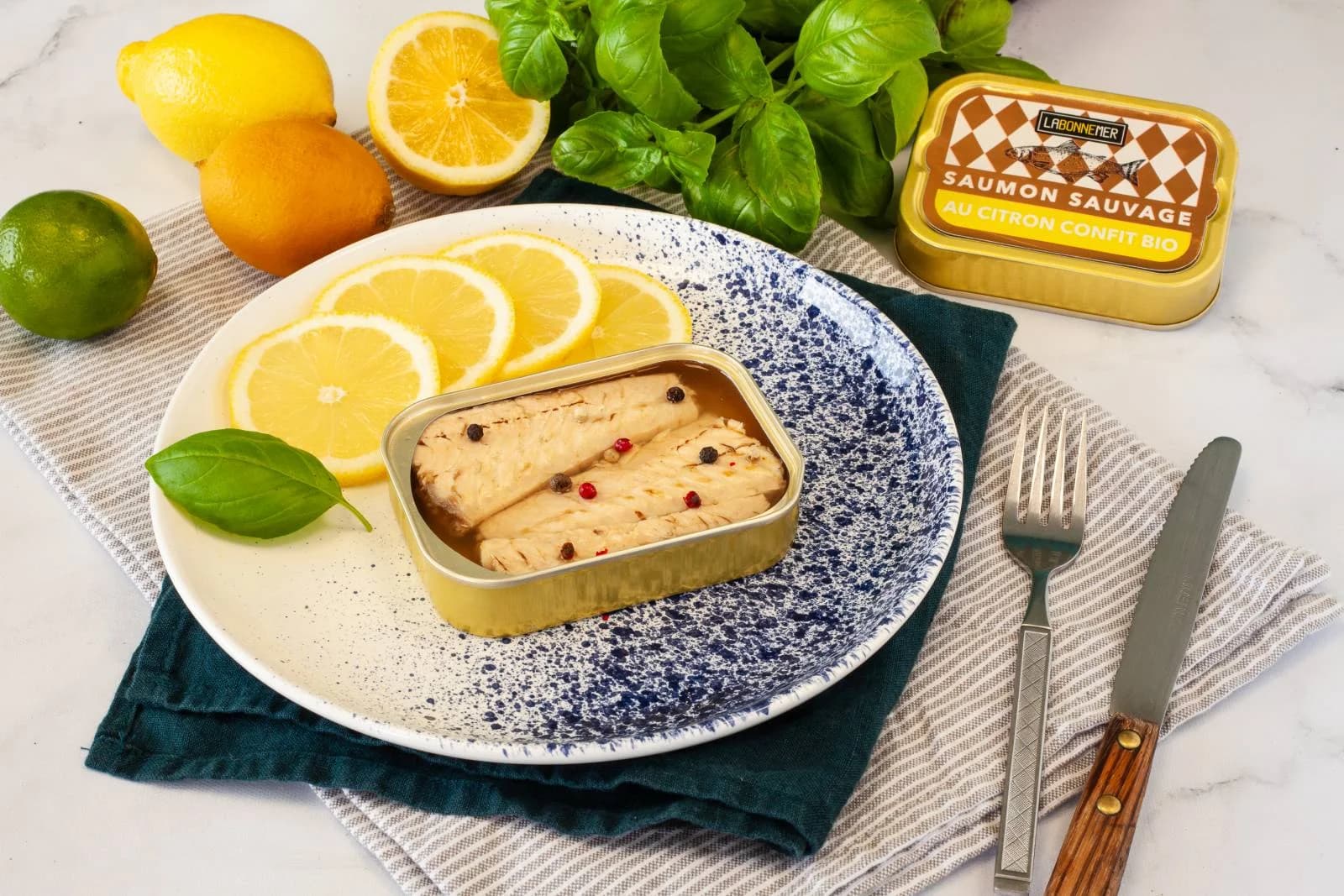 Saumon au citron confit BIO — 115 g — La Bonne Mer